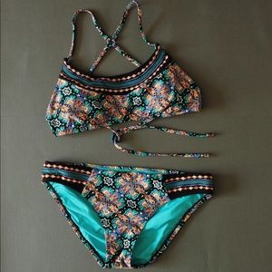 Nanette Lenore swimwear bikini set tribal pattern